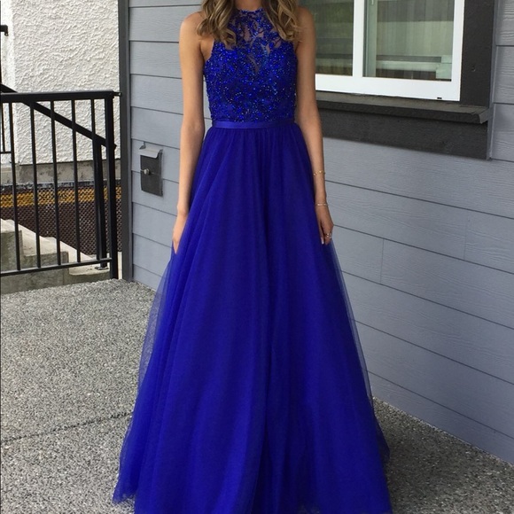 Royal Blue Prom Dress - Picture 1 of 4